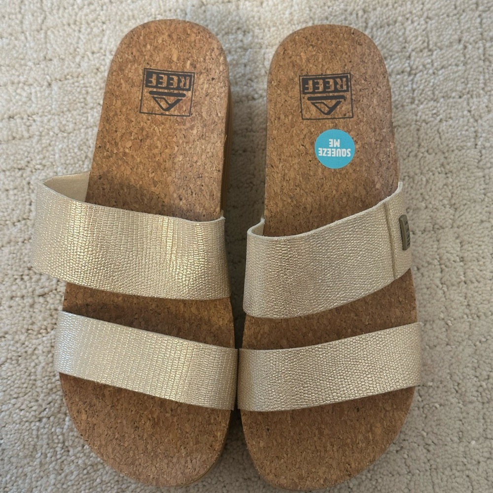 Reef Metallic Gold Sandals